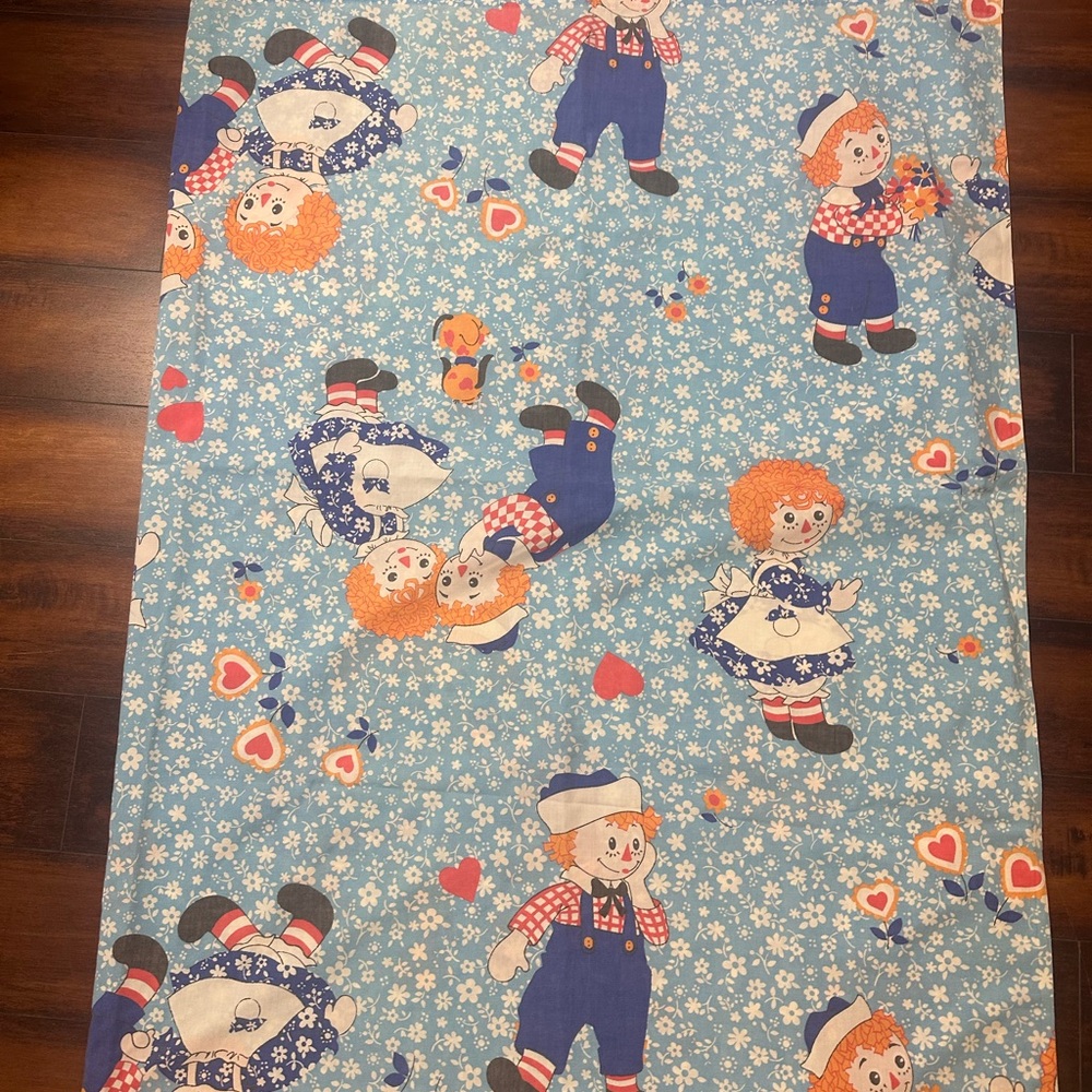 Blue and White Cartoon Character Bedding Sheet